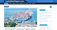 Desktop Screenshot of lankanewspapers.com
